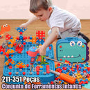 Brinquedo Educativo de Montar com Furadeira de Dinossauro - 211-351 Peças