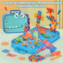 Brinquedo Educativo de Montar com Furadeira de Dinossauro - 211-351 Peças
