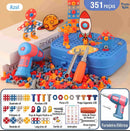 Brinquedo Educativo de Montar com Furadeira de Dinossauro - 211-351 Peças