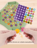 Jogo de Memória Infantil com Tabuleiro e 54 Cartas - Jogo Educativo de Raciocínio Lógico para 2 a 4 Jogadores