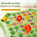 Jogo de Memória Infantil com Tabuleiro e 54 Cartas - Jogo Educativo de Raciocínio Lógico para 2 a 4 Jogadores