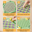 Jogo de Memória Infantil com Tabuleiro e 54 Cartas - Jogo Educativo de Raciocínio Lógico para 2 a 4 Jogadores