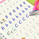 Kit 4 Cadernos Mágicos Caligrafia Infantil Reutilizável + Canetas Mágicas