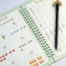 Kit 4 Cadernos Mágicos Caligrafia Infantil Reutilizável + Canetas Mágicas