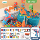 Brinquedo Educativo de Montar com Furadeira de Dinossauro - 211-351 Peças