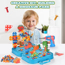 Brinquedo Educativo de Montar com Furadeira de Dinossauro - 211-351 Peças