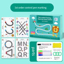 Magical Tracing Workbook Set, Reusable Magic Practice Copybook for Kids with Drawing Pens&Eraser,Fun Learning Books Handwriting