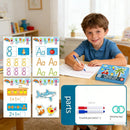 Magical Tracing Workbook Set, Reusable Magic Practice Copybook for Kids with Drawing Pens&Eraser,Fun Learning Books Handwriting