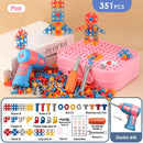 Brinquedo Educativo de Montar com Furadeira de Dinossauro - 211-351 Peças