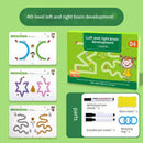 Magical Tracing Workbook Set, Reusable Magic Practice Copybook for Kids with Drawing Pens&Eraser,Fun Learning Books Handwriting
