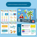 Magical Tracing Workbook Set, Reusable Magic Practice Copybook for Kids with Drawing Pens&Eraser,Fun Learning Books Handwriting