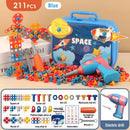 Brinquedo Educativo de Montar com Furadeira de Dinossauro - 211-351 Peças