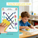 Magical Tracing Workbook Set, Reusable Magic Practice Copybook for Kids with Drawing Pens&Eraser,Fun Learning Books Handwriting