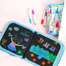 6 Pages Coloring Books Erasable Writing Board Children Portable Drawing Book Magic Blackboard  Multi-functional Drawing Board