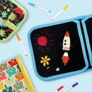 6 Pages Coloring Books Erasable Writing Board Children Portable Drawing Book Magic Blackboard  Multi-functional Drawing Board